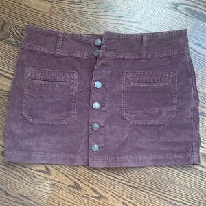 Free people coudoroy mini skirt, size 28 regular, worn once